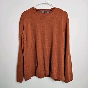 Saks Fifth Men's XL Pullover Sweater 100% Extra Fine Merino Wool Made in‎ Italy